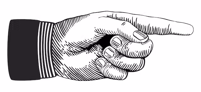 pointing finger